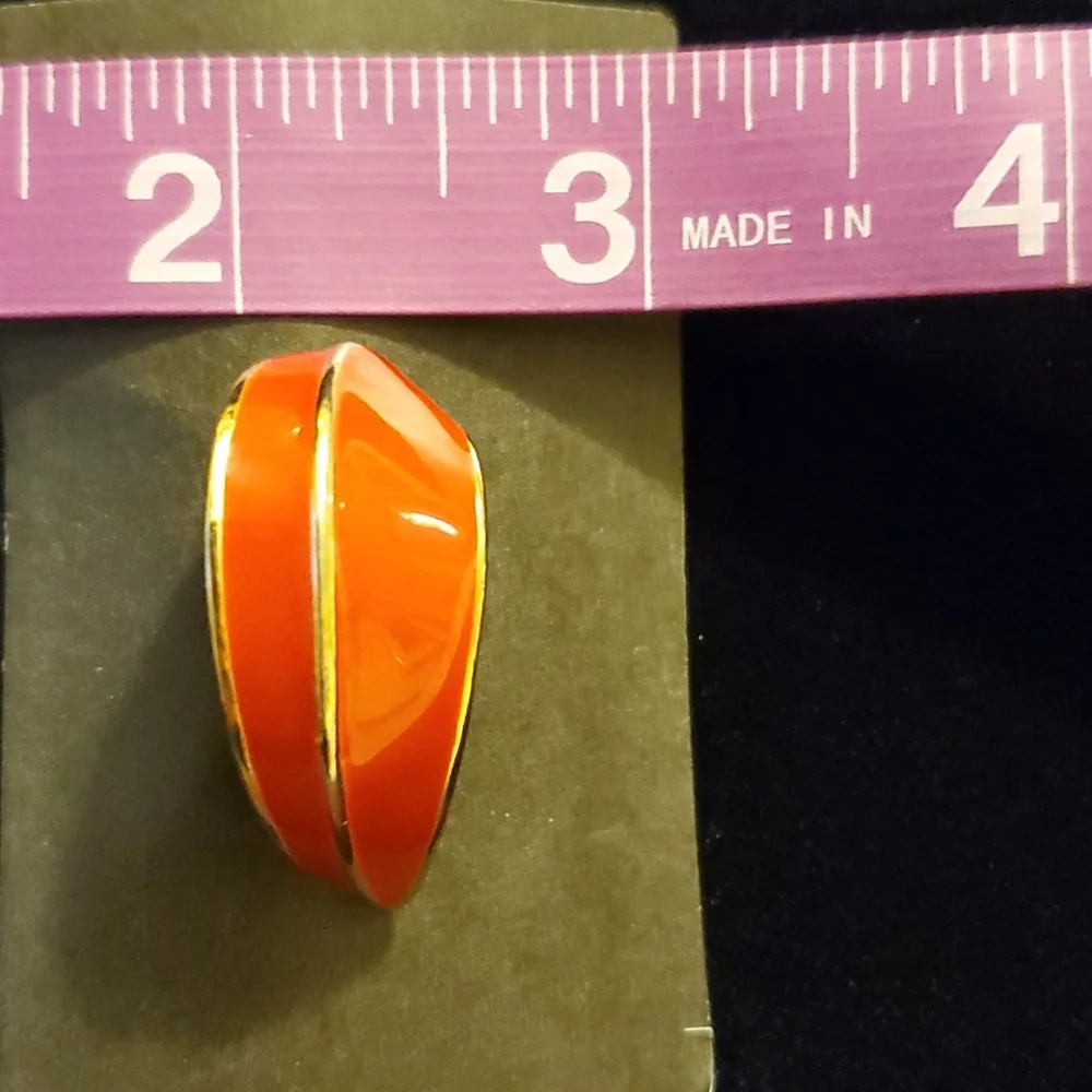 Vintage red enamel